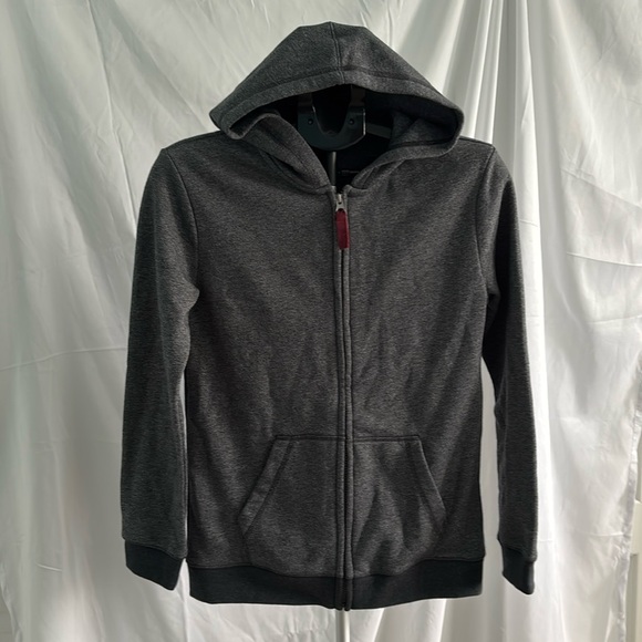 Boys Gray Hooded Jacket - Picture 1 of 2